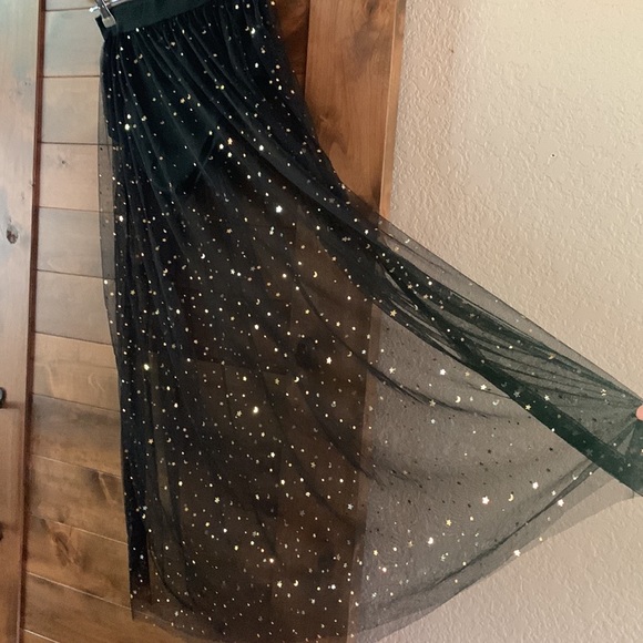 Sheer Galaxy Festival Skirt with Booty Shorts - Picture 6 of 7